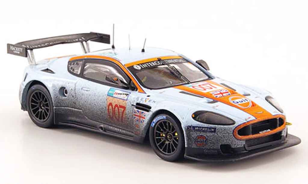 Aston Martin DBR9 1/43 IXO no.007 avec schmutzeffekt 24h le mans 2008 modellino in miniatura