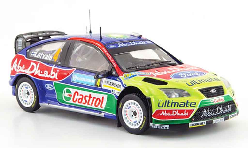 Ford Focus RS WRC 1/43 IXO RS WRC 07 No.4 BP Abu Dhabi Rally Schweden 2008 modellino in miniatura