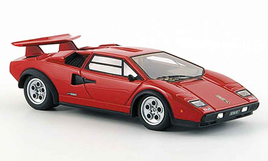 Lamborghini Countach LP 500 1/43 Look Smart LP 500 s walter wolf rosso mattnero modellino in miniatura