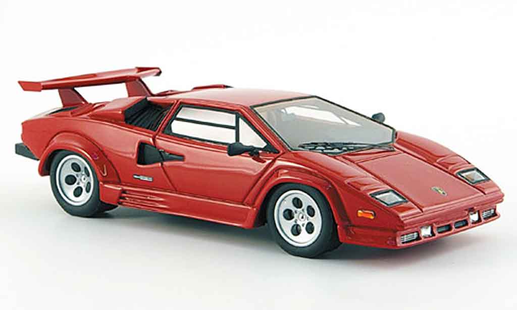 Lamborghini Countach 5000 Quattrovalvole 1/43 Look Smart 5000 Quattrovalvole rosso us version modellino in miniatura