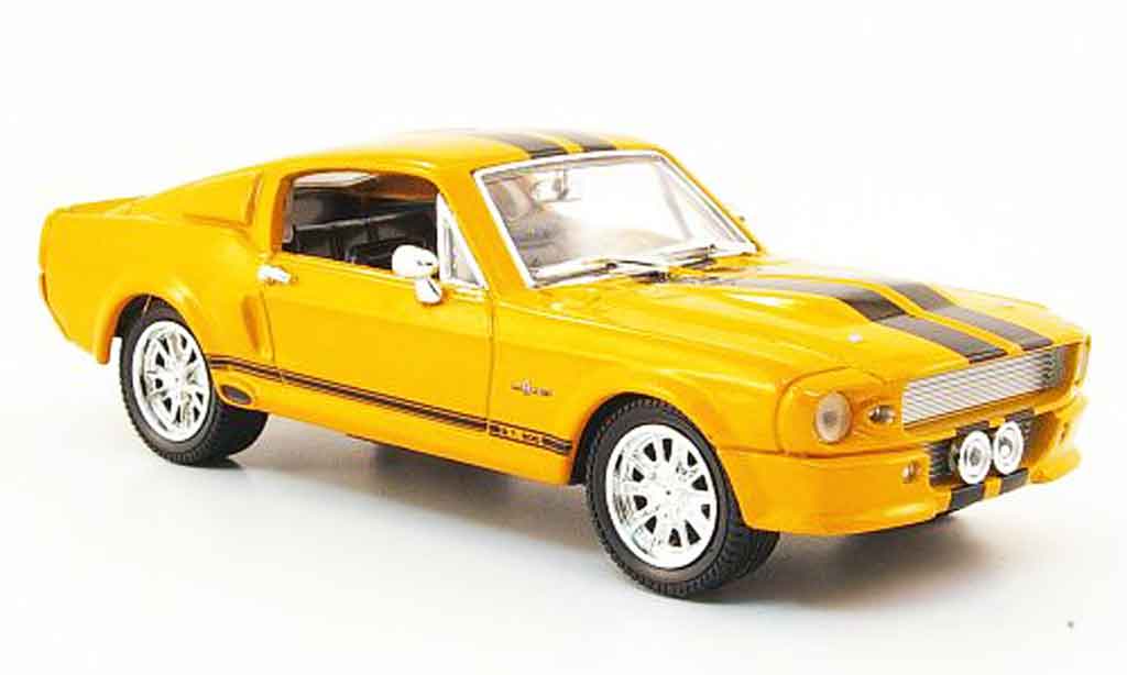 Shelby GT 500 1/43 Yat Ming orange nero 1967 modellino in miniatura