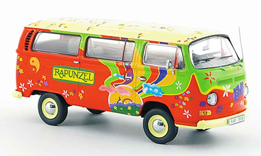 Volkswagen Combi 1/43 Schuco t2 a rapunzel fensterbus modellino in miniatura