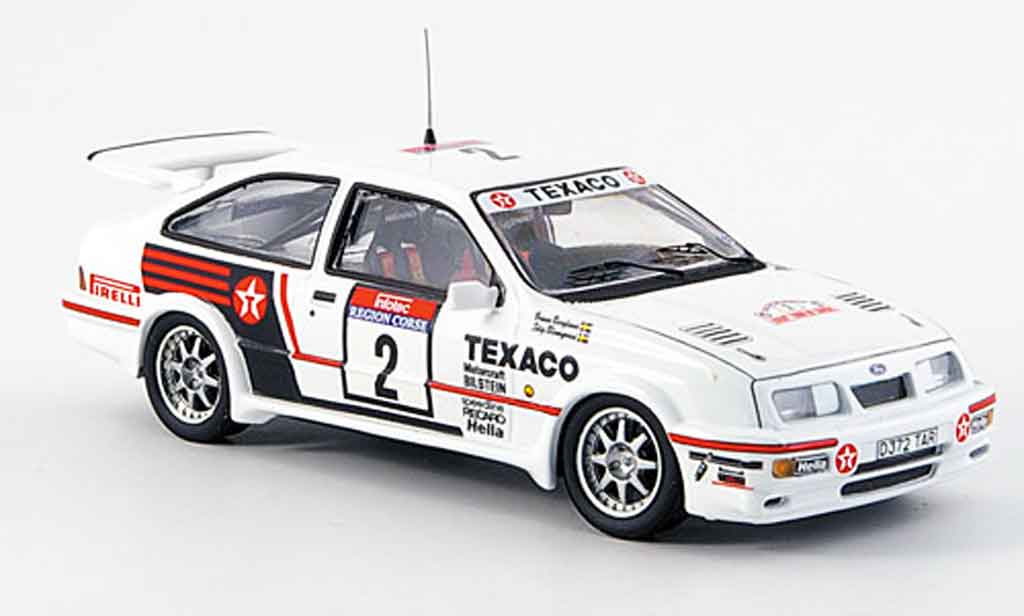Ford Sierra Cosworth RS 1/43 Trofeu Cosworth RS Cosworth No.2 Texaco Tour de Corse 1987 modellino in miniatura