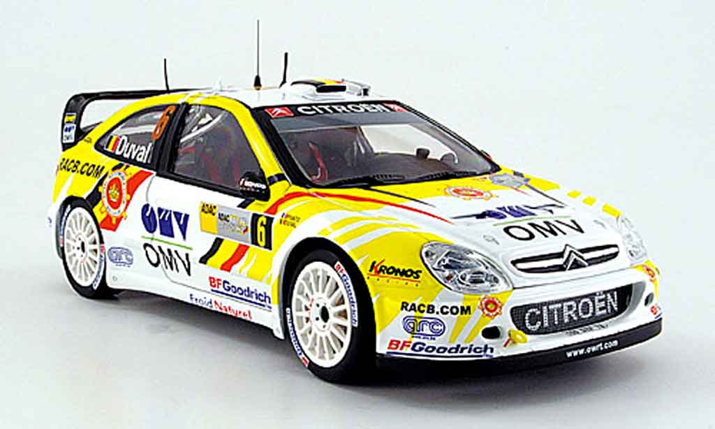 Citroen Xsara WRC 2007 1/18 Sun Star WRC 2007 no.6 duval/pivato rallye allemagne modellino in miniatura