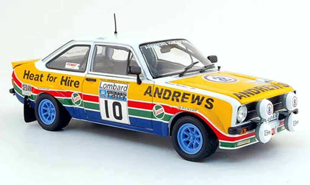 Ford Escort MK2 1/18 Sun Star MK2 rs no.10 andrews lombard rallye gb 1979 modellino in miniatura