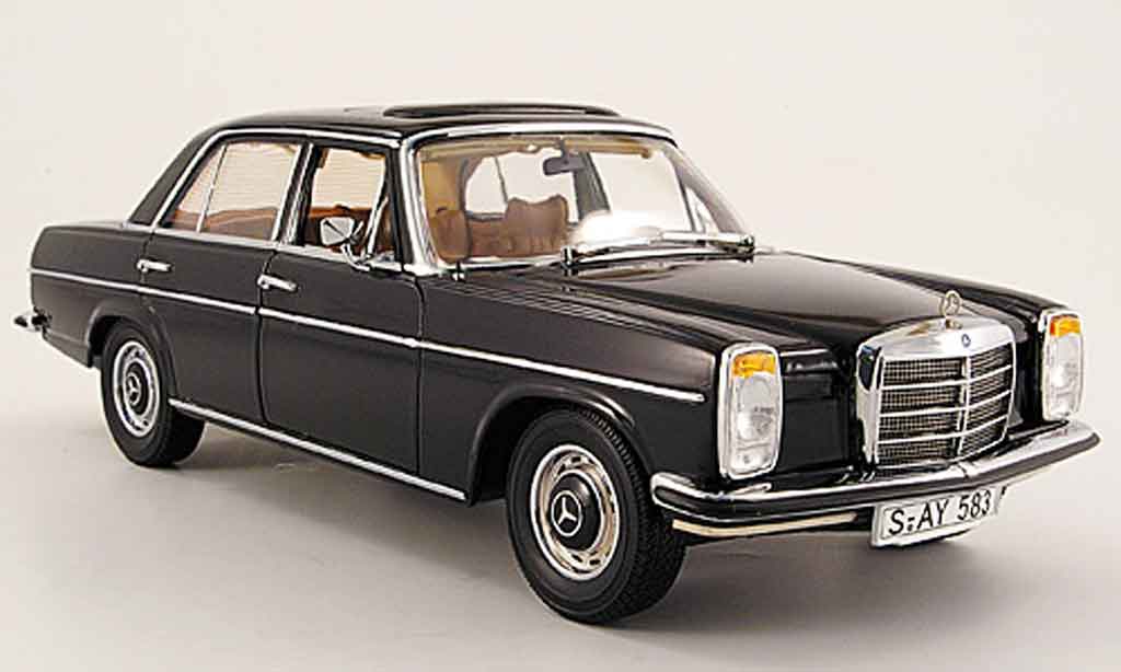 Mercedes Strich 1/18 Sun Star 8 (w 115) nero limousine 1968 modellino in miniatura