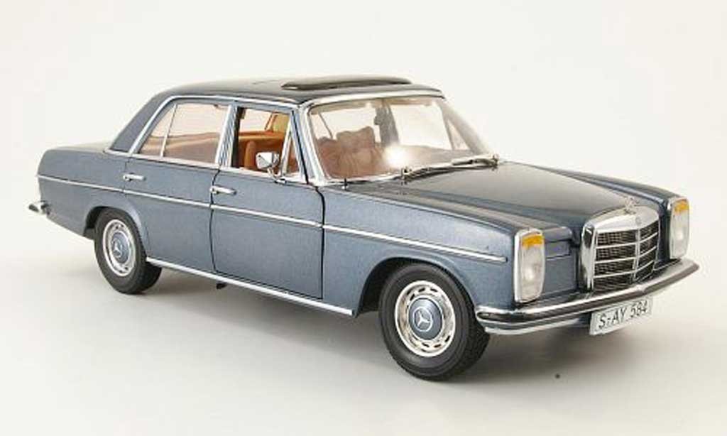 Mercedes Strich 1/18 Sun Star 8 (w 115) grigioblu limousine 1968 modellino in miniatura