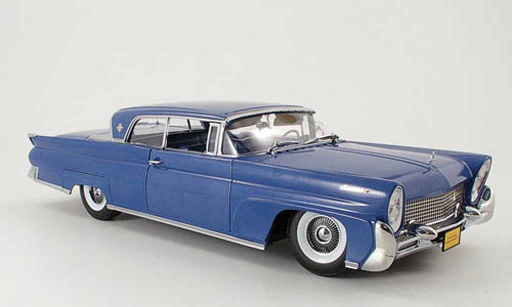 Lincoln Continental 1958 1/18 Sun Star 1958 mark iii hard top blu modellino in miniatura