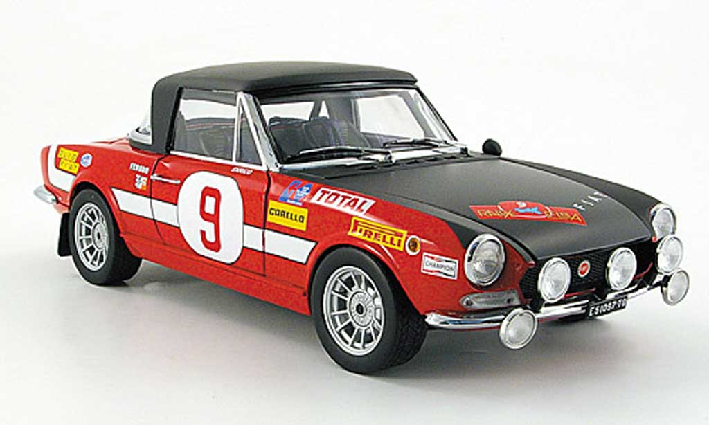 Fiat 124 Abarth 1/18 Sun Star Abarth no.9 trombotto/enrico rallye elba 1971 modellino in miniatura