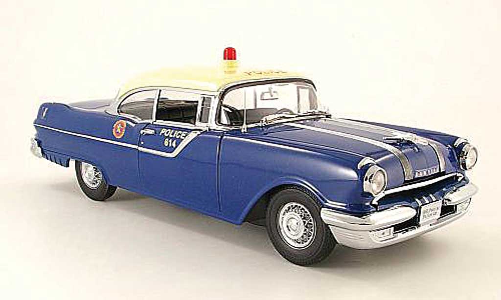 Pontiac Star Chief 1/18 Sun Star hard top county of nassau n.y.polizei 1955 modellino in miniatura
