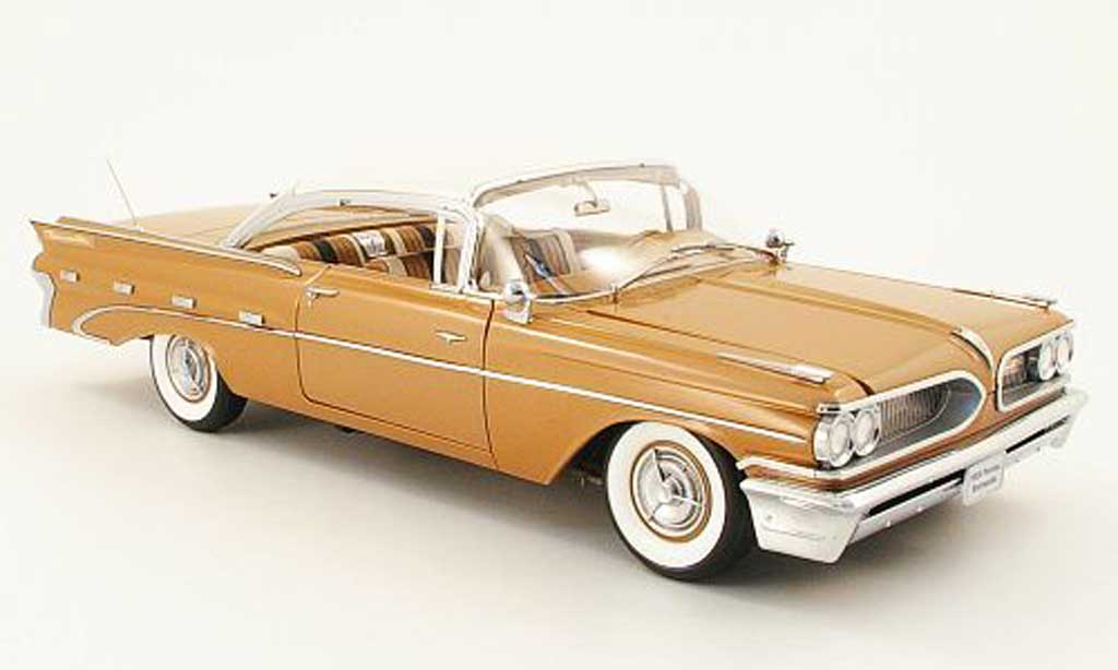 Pontiac Bonneville 1/18 Sun Star hardtop marronee/beige 1959 modellino in miniatura