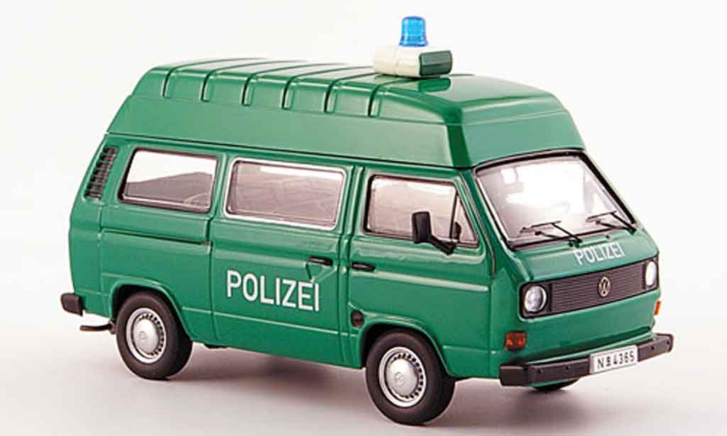 Volkswagen Combi 1/43 Premium Cls t 3 a hochraumbus police grun bianco modellino in miniatura