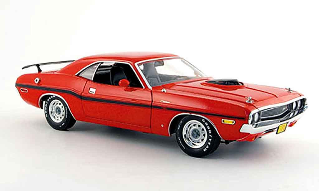 Dodge Challenger 1970 1/18 Greenlight 1970 r t 426 hemi rosso nero modellino in miniatura