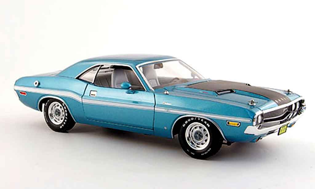 Dodge Challenger 1970 1/18 Greenlight 1970 r t 383 magnum turkis nero modellino in miniatura