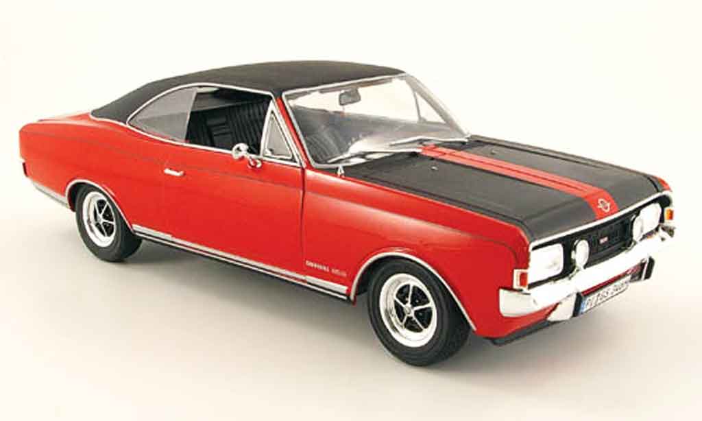 Opel Commodore A 1/18 Revell A coupe gs/e rosso/nero 1970 modellino in miniatura
