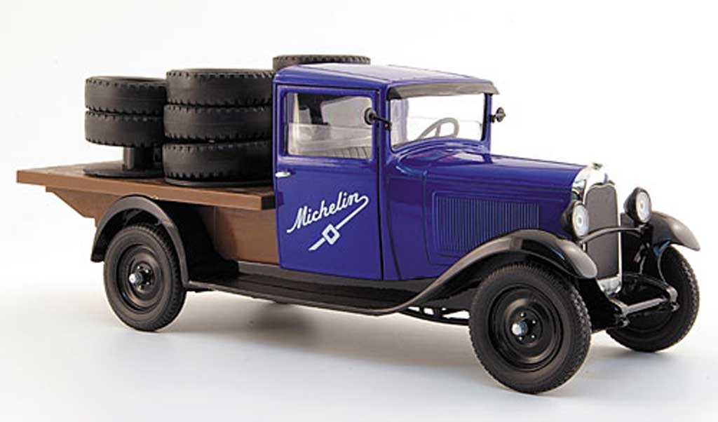 Citroen C4 1930 1/18 Solido 1930 pritsche michelin mit ladegut modellino in miniatura