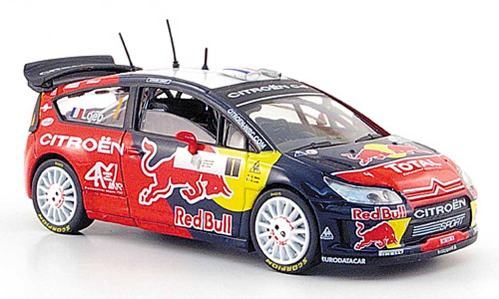 Citroen C4 WRC 2008 1/43 Solido WRC 2008 No.1 Red Bull S.Loeb / D.Elena Tour de Corse modellino in miniatura