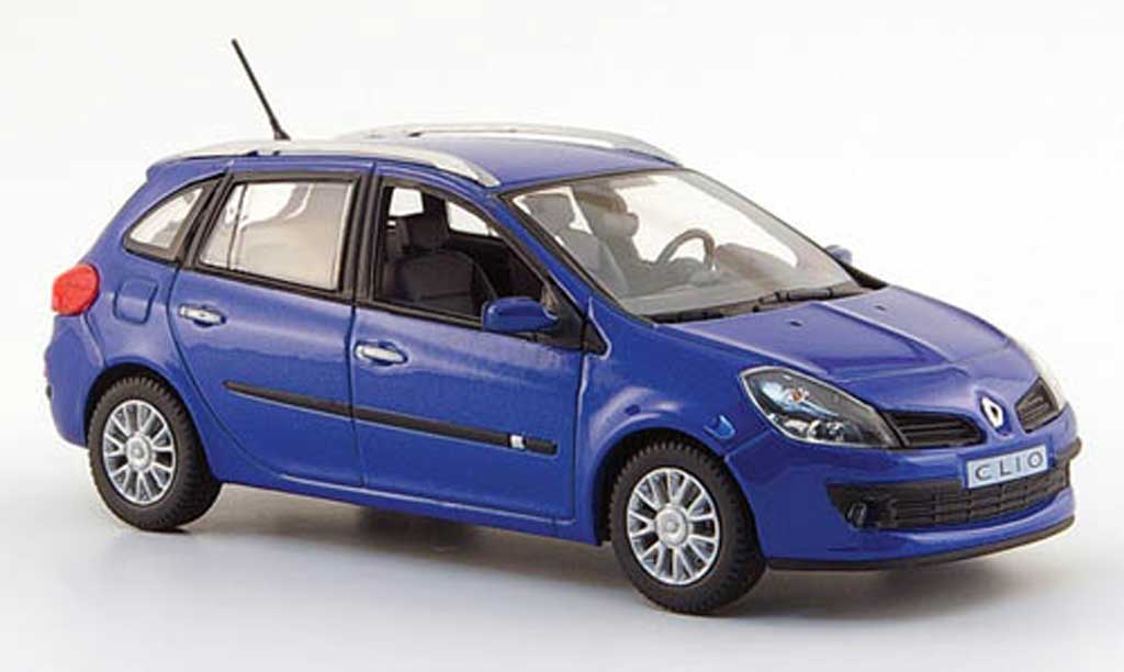 Renault Clio III 1/43 Norev III Kombi blu 2007 modellino in miniatura