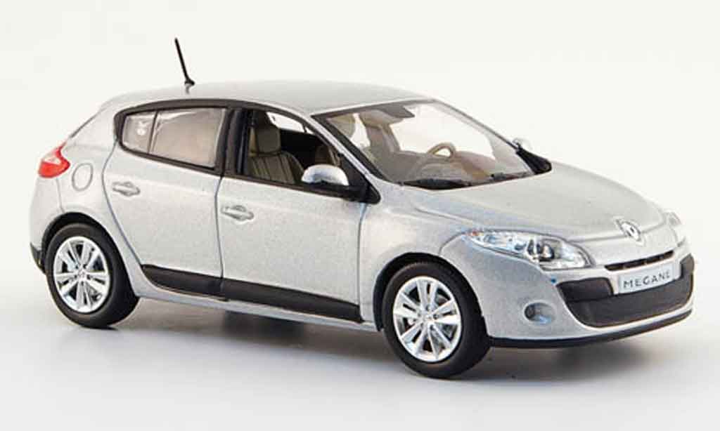 Renault Megane 1/43 Norev 5 turig grigio 2009 modellino in miniatura