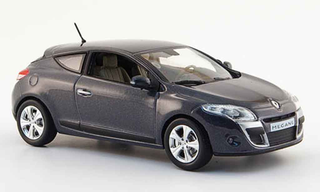 Renault Megane 1/43 Norev coupe grigio 2009 modellino in miniatura