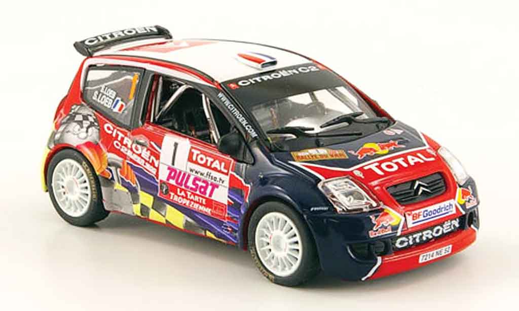 Citroen C2 S1600 1/43 Norev S1600 no.1 red bul rallye du var 2008 modellino in miniatura
