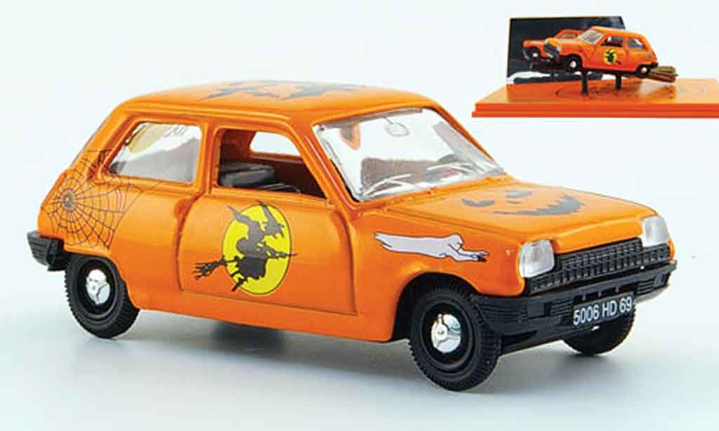 Renault 5 1/43 Norev orange halloween 1972 modellino in miniatura