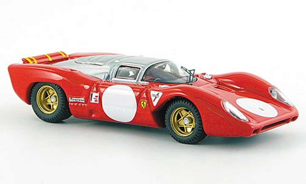 Ferrari 312 P 1/43 Best P Coupe Monza Prova rosso/grigio 1969 modellino in miniatura