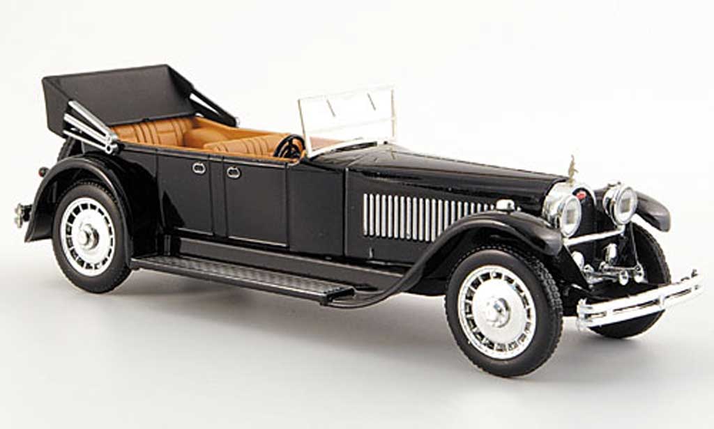 Bugatti 41 1/43 Rio Royale Torpedo nero mit Motornachbildung 1927 modellino in miniatura