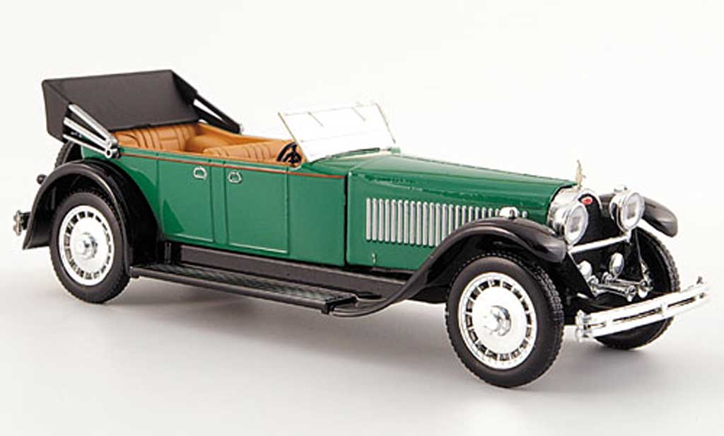 Bugatti 41 1/43 Rio Royale Torpedo grun/nero mit Motornachbild 1928 modellino in miniatura