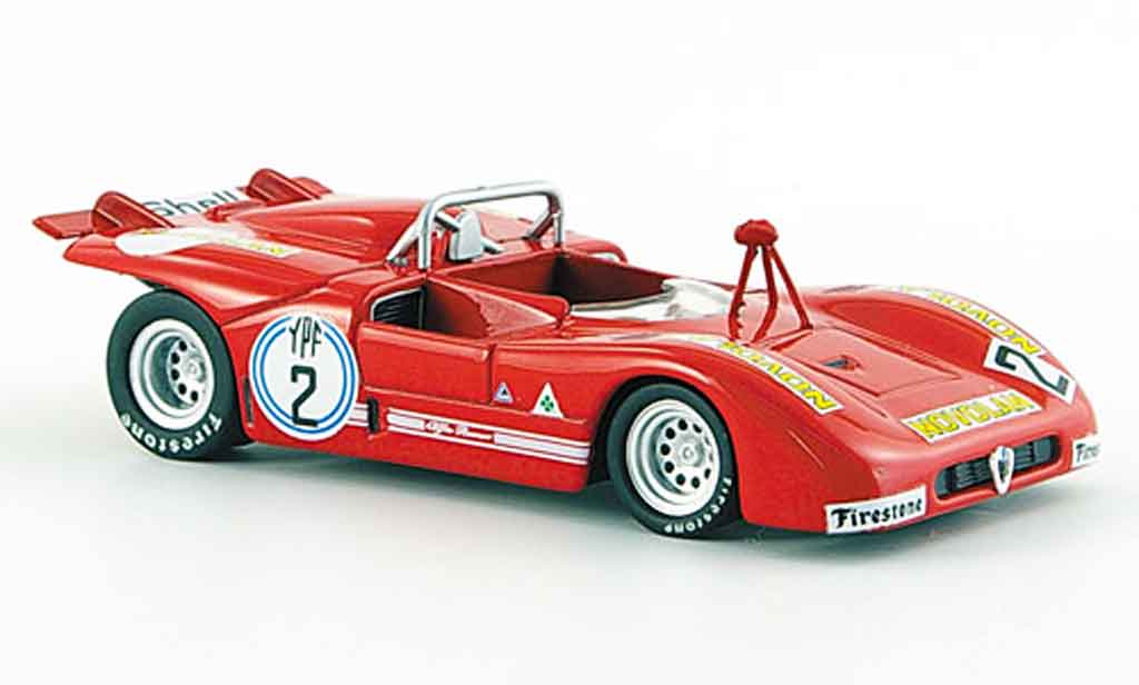 Alfa Romeo 33.3 1972 1/43 M4 1972 tt no.2 c.facetti 1000 km di argentina modellino in miniatura