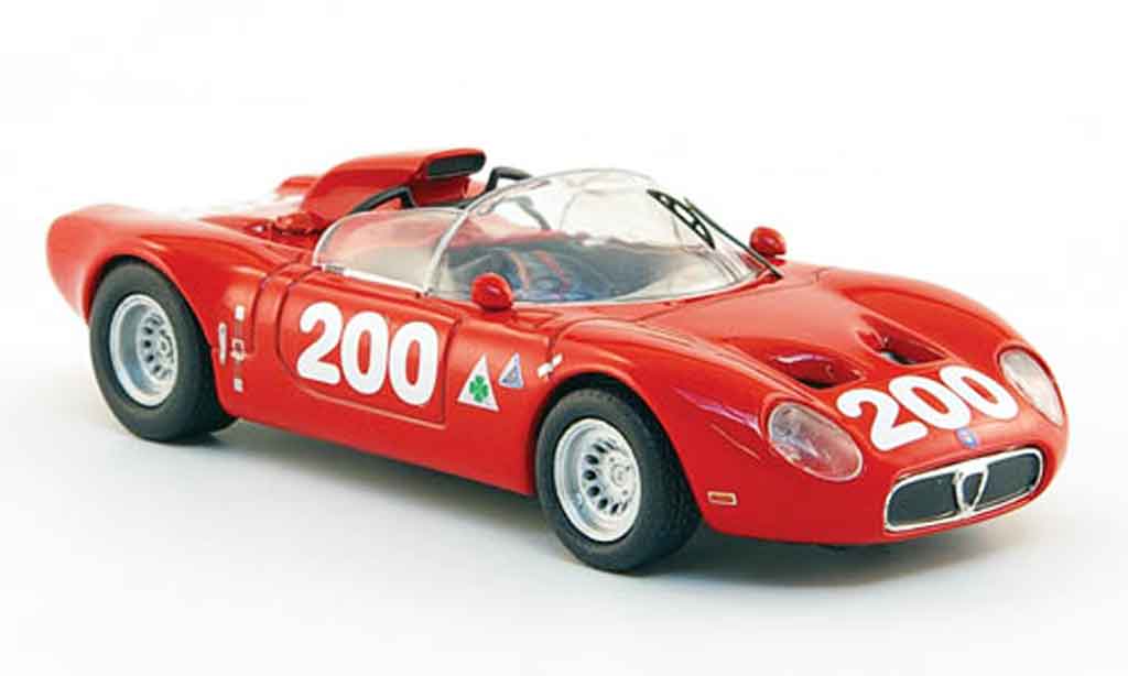 Alfa Romeo 33.2 1967 1/43 M4 1967 fleron no. 200 russo todaro targa florio modellino in miniatura