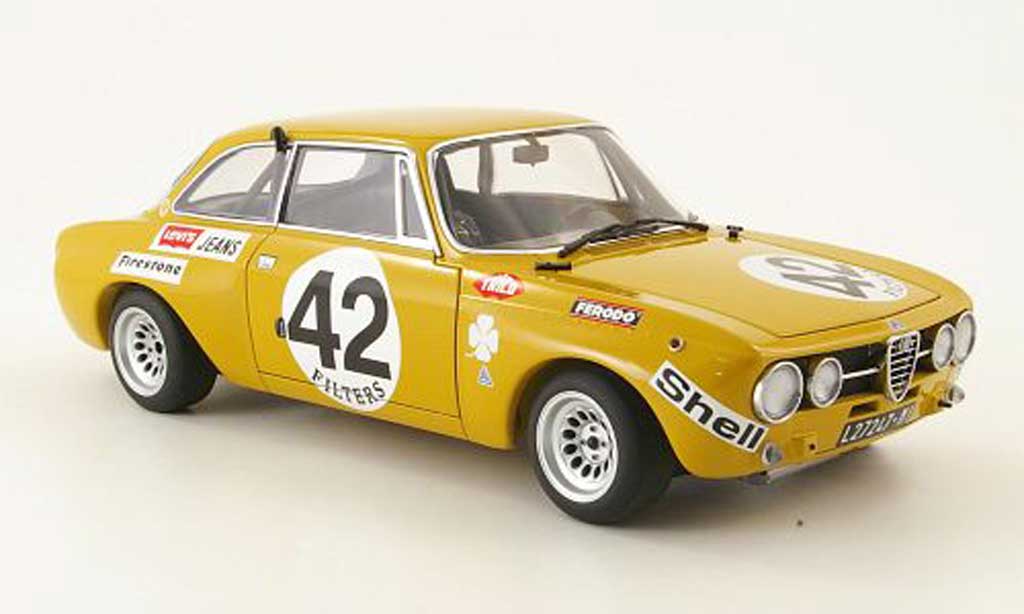 Alfa Romeo Giulia GT Am 1/18 Autoart GT Am no.42 spa 1971 modellino in miniatura