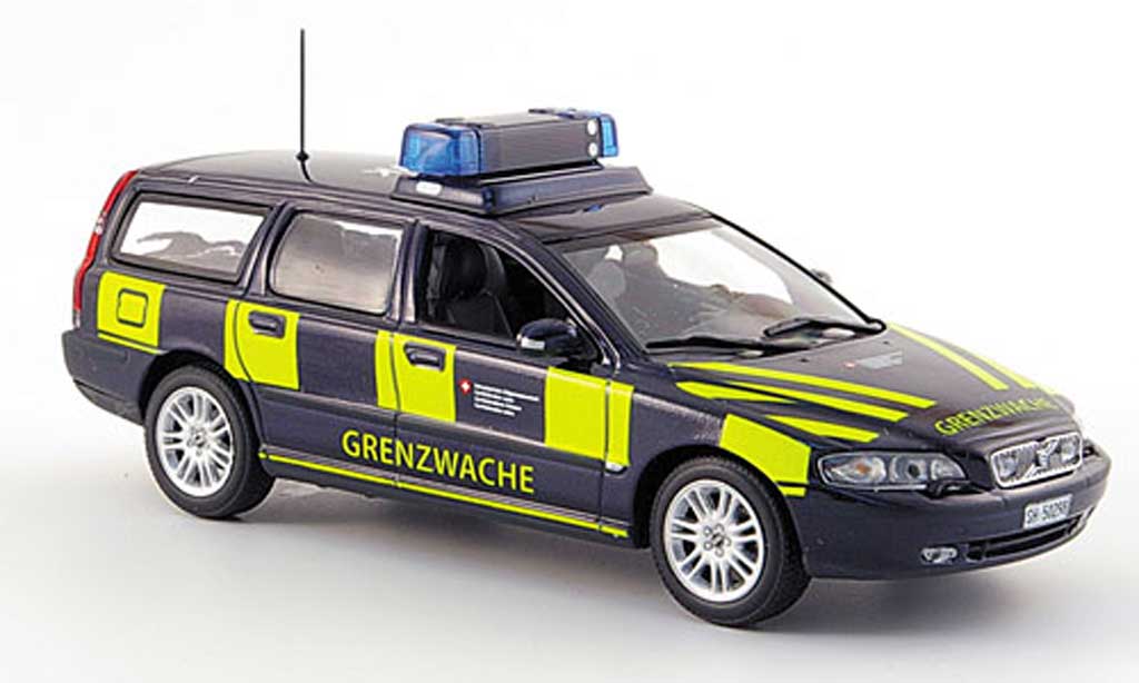 Volvo V70 1/43 Minichamps Break Grenzwache Schweizer Zoll modellino in miniatura