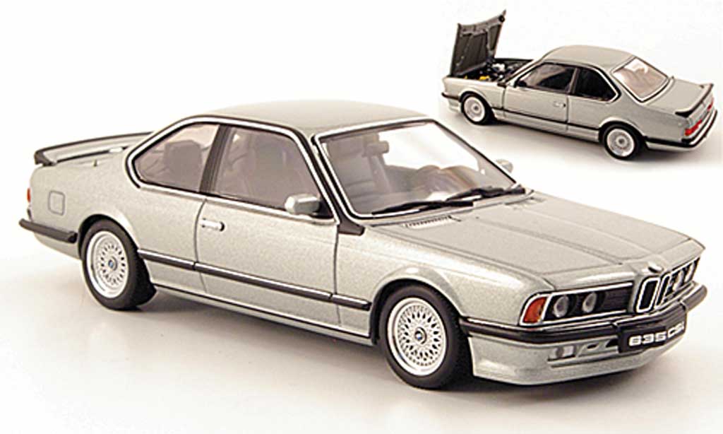 Bmw 635 CSI 1/43 Autoart M grigio modellino in miniatura