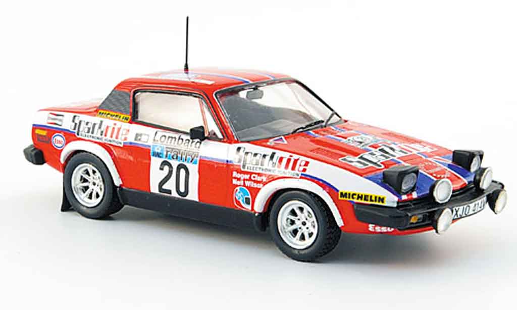 Triumph TR7 1980 1/43 Trofeu 1980 No.20 Sparkrite Clark Wilson RAC Rally modellino in miniatura