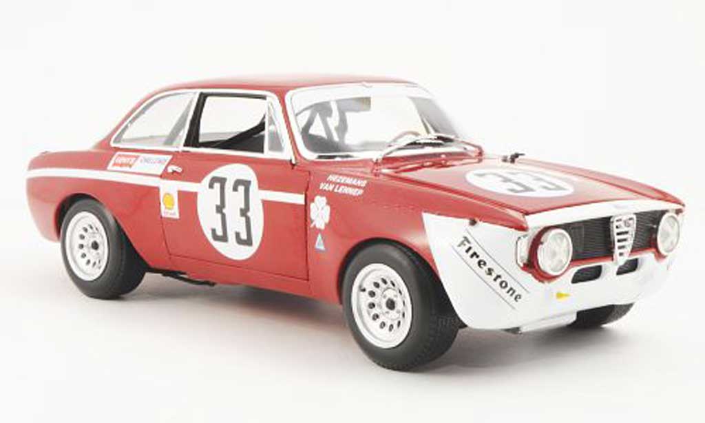 Alfa Romeo Giulia 1300 GTA 1/18 Minichamps 1300 GTA Junior No.33 Hezemans/Van Lennep Jarama 1972 modellino in miniatura