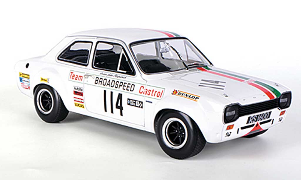 Ford Escort RS 1600 1/18 Minichamps RS 1600 Team Broadspeed Castrol J.Fitzpatrick Race of Champions Meeting 1971 modellino in miniatura