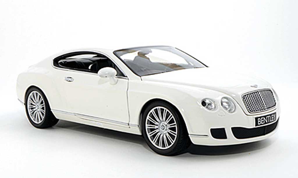 Bentley Continental GT 1/18 Minichamps GT bianco 2008 modellino in miniatura