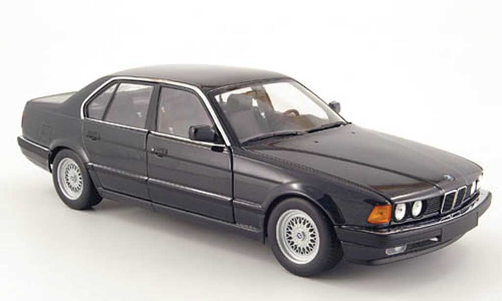 Bmw 730 E32 1/18 Minichamps E32 i nero 1986 modellino in miniatura