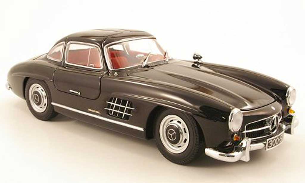Mercedes 300 SL 1/18 Minichamps SL (w198 i) nero 1954 modellino in miniatura