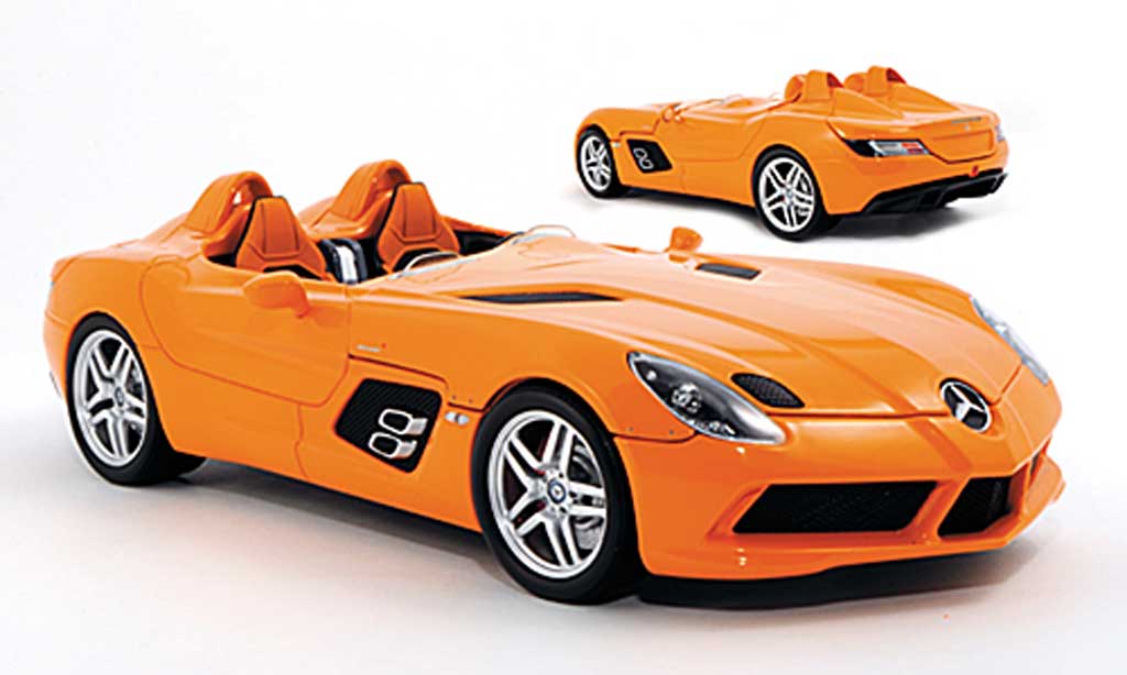 Mercedes SLR 1/18 Minichamps Stirling Moss (Z199) orange modellino in miniatura
