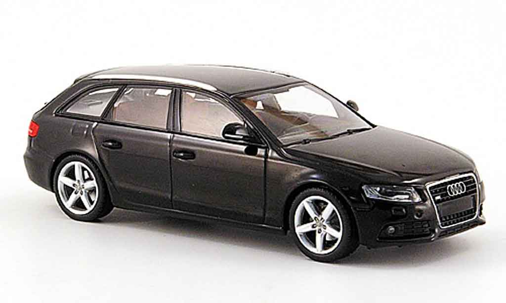 Audi A4 1/43 Minichamps Avant nero 2007 modellino in miniatura