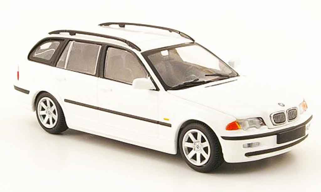 Bmw 323 1/43 Minichamps Touring (E46) bianco 1999 modellino in miniatura
