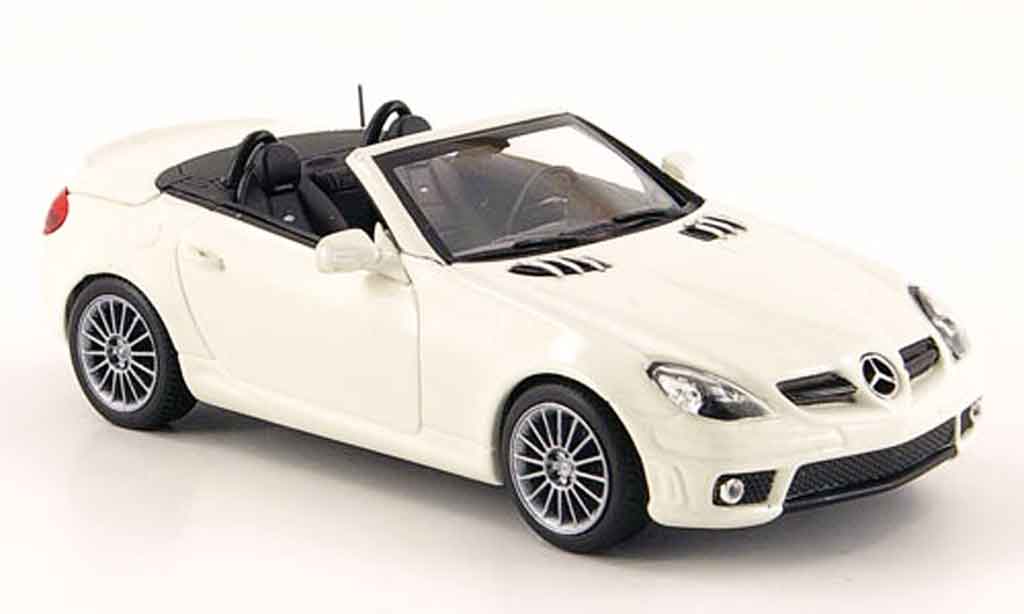 Mercedes Classe SLK 1/43 Minichamps 55 AMG (R171) bianco 2008 modellino in miniatura