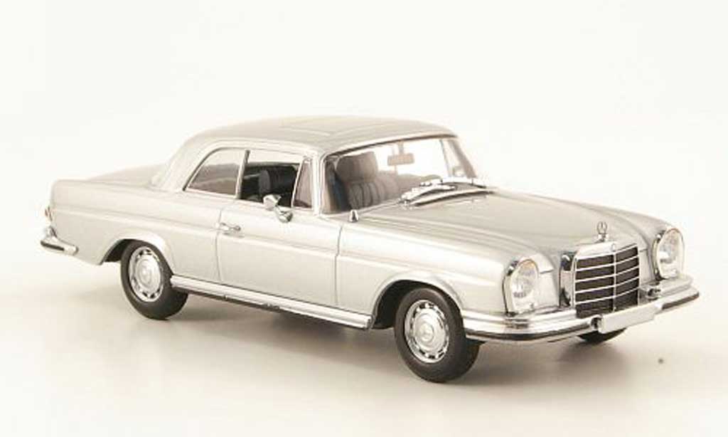 Mercedes 280 SE 1/43 Minichamps SE 3.5 Coupe (W111) gri 1970 modellino in miniatura