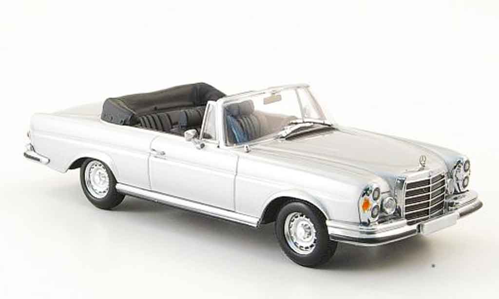 Mercedes 280 1970 1/43 Minichamps 1970 SE 3.5 Cabriolet (W111) grigio metallisee 1970 modellino in miniatura