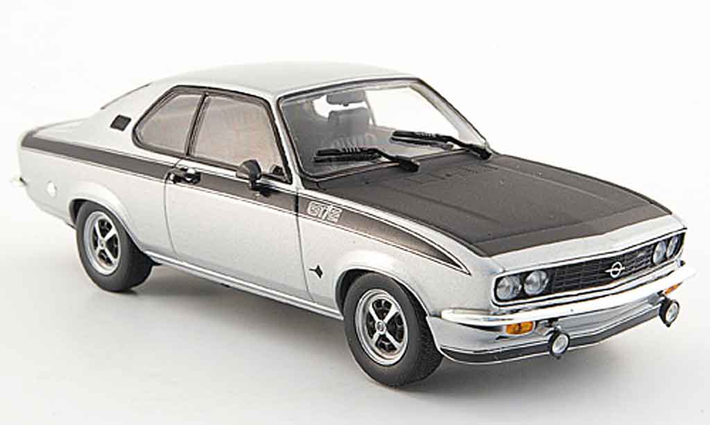Opel Manta A 1/43 Minichamps A gt e grigio metallisee 1974 modellino in miniatura