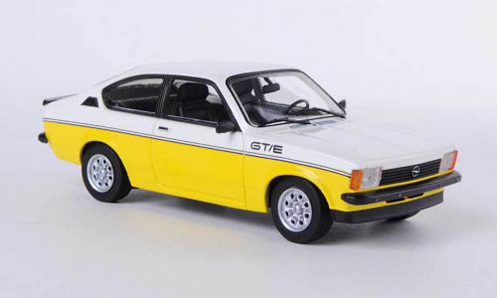 Opel Kadett C 1/43 Minichamps C GT/E bianco/giallo 1978 modellino in miniatura