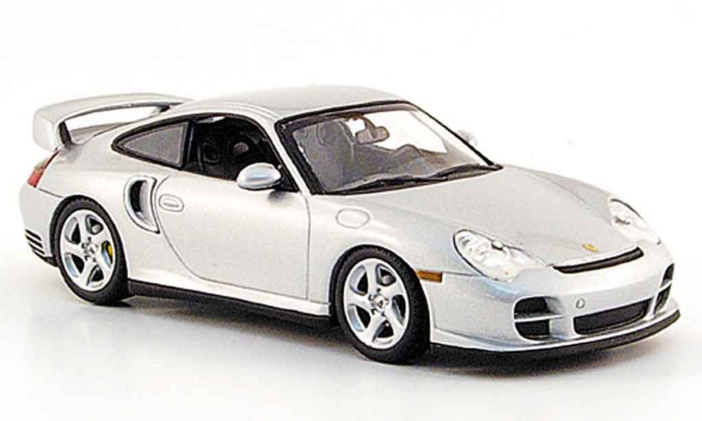 Porsche 996 GT2 1/43 Minichamps GT2 grigio metallisee 2000 modellino in miniatura