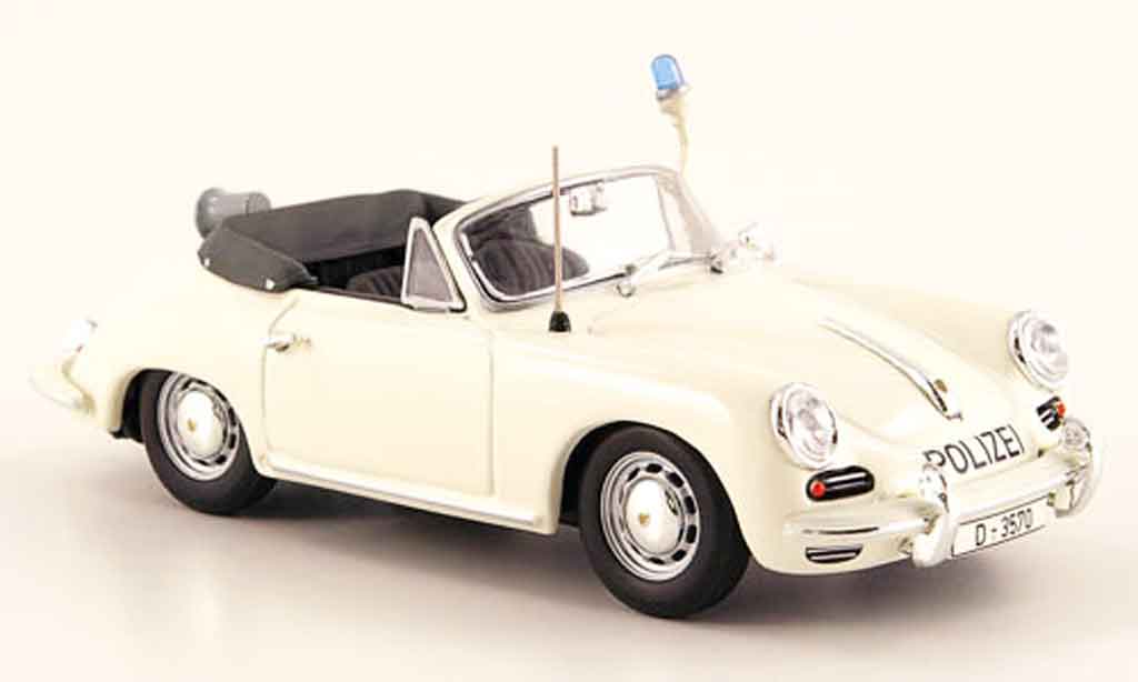 Porsche 356 1/43 Minichamps 1965 C Cabriolet police Dusseldorf modellino in miniatura